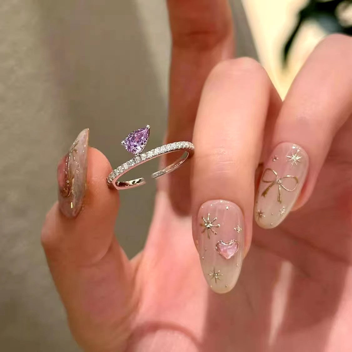 Drops Light Luxury Temperament Advanced Cool Rings