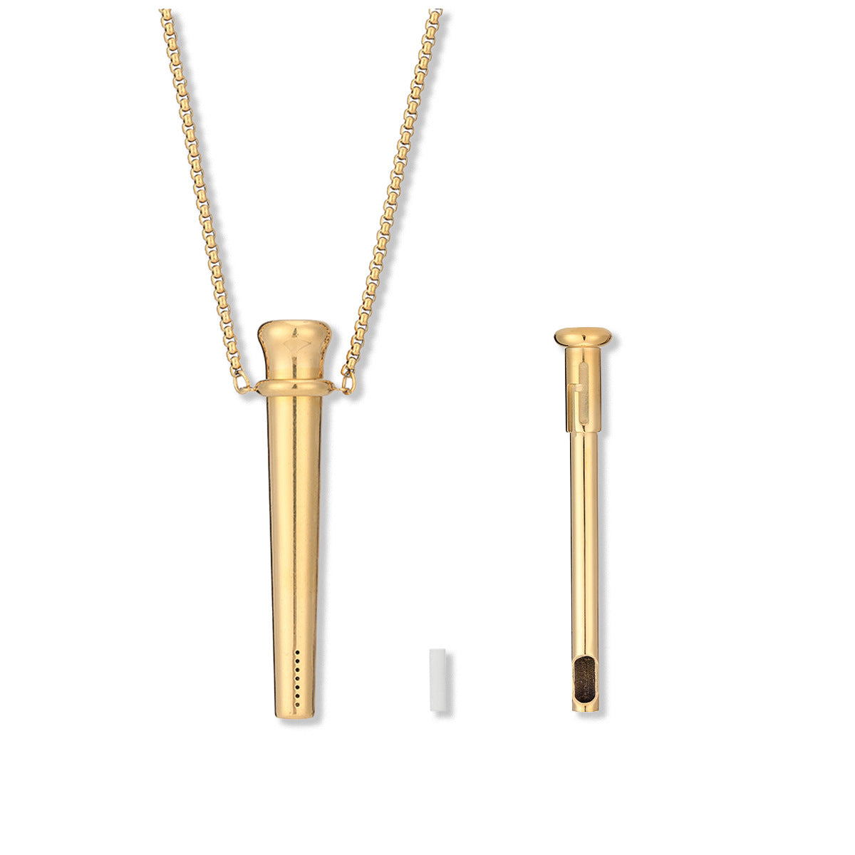 Perfume Extractor Spring Telescopic Straw Relieving Anxiety Necklace