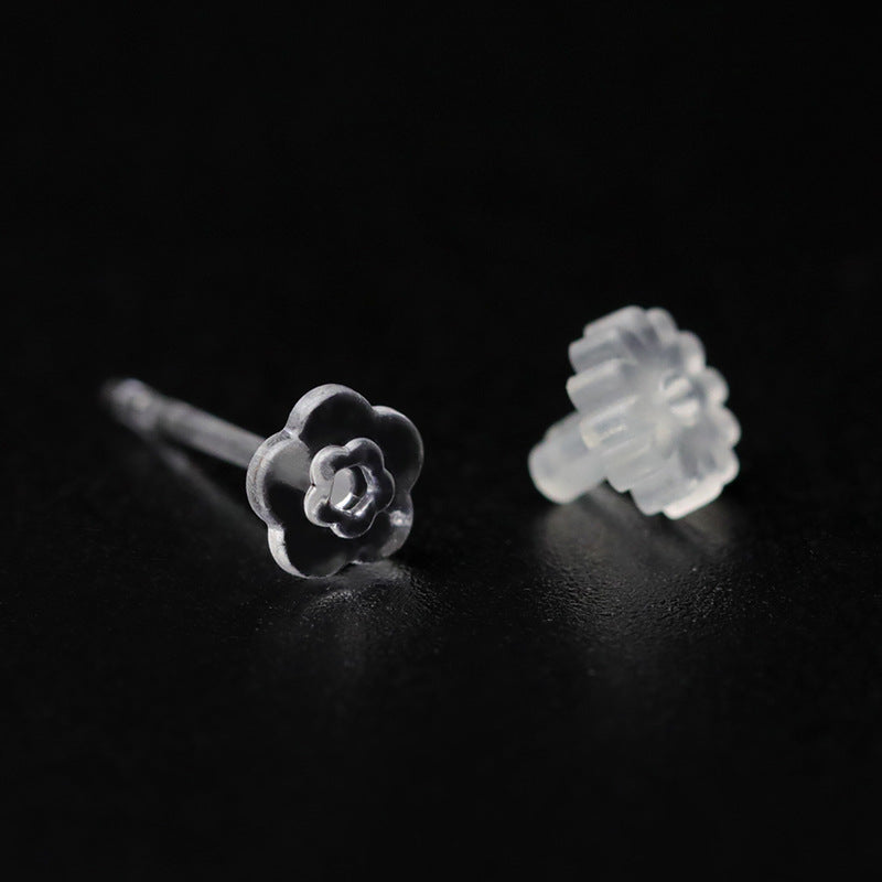 Resin Ear Stick Personality Simple Plastic Auricular Needle Raise Stud Earrings