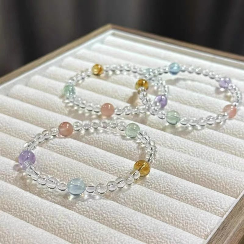 Sweet Girlish Peach Beads Design Girlfriends Birthday Bracelets