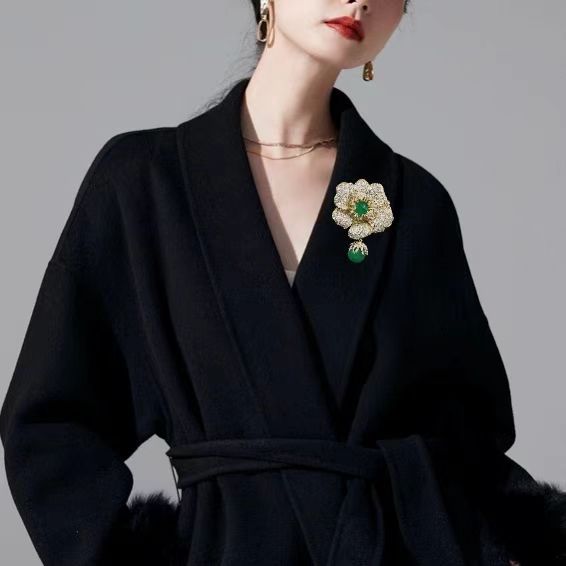 Chic Camellia Brooch Creative Luxury Flower Brooches