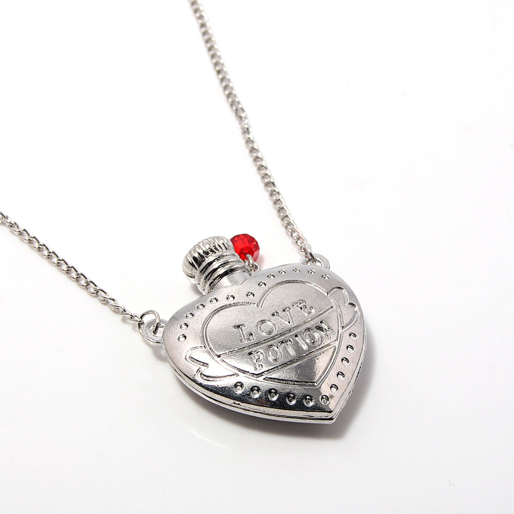 Poison Small Bottle Metal Fashion Couple Valentine's Necklace