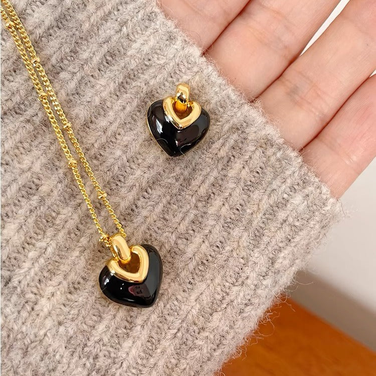 Heart Retro Female Design Sweet High Sense Necklace