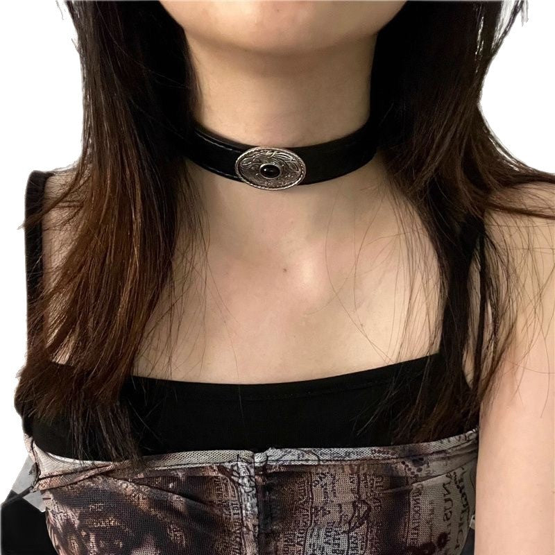 Women's & Men's Tibetan Metal Totem Distressed Punk High Necklaces