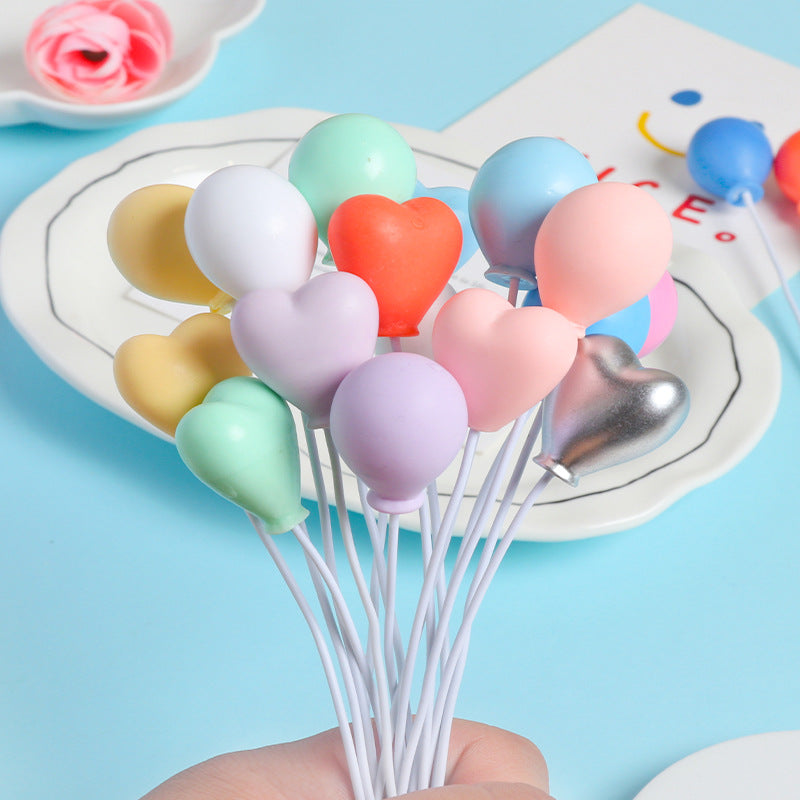 Love Confession Balloon Birthday Party Baking Cake Insertion Jewelry Accessories