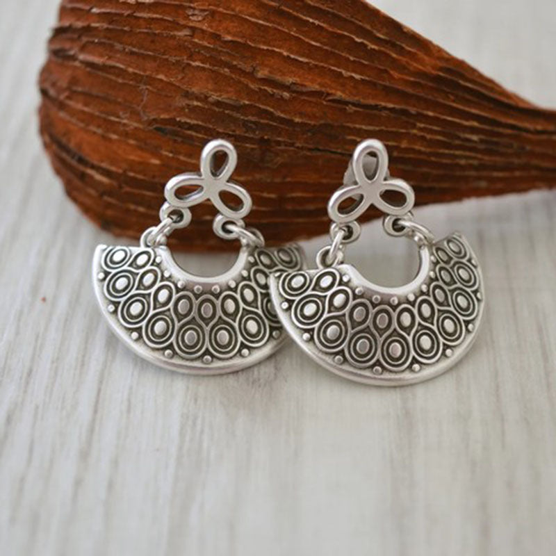 Gypsy Spiral Design Ear Vintage Geometric Earrings