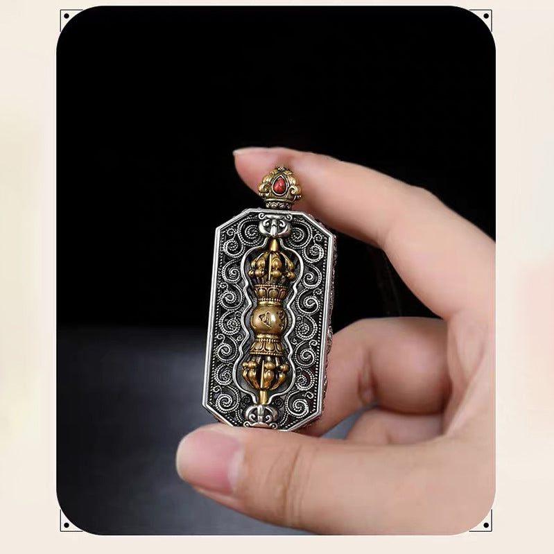 Pattern Square Plate Niche For Statue Pendants