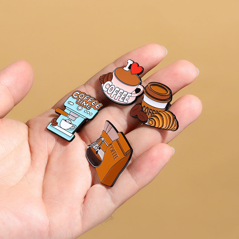 Series Brooch Metal Dripping Oil Imitation Enamel Creative Cute Brooches