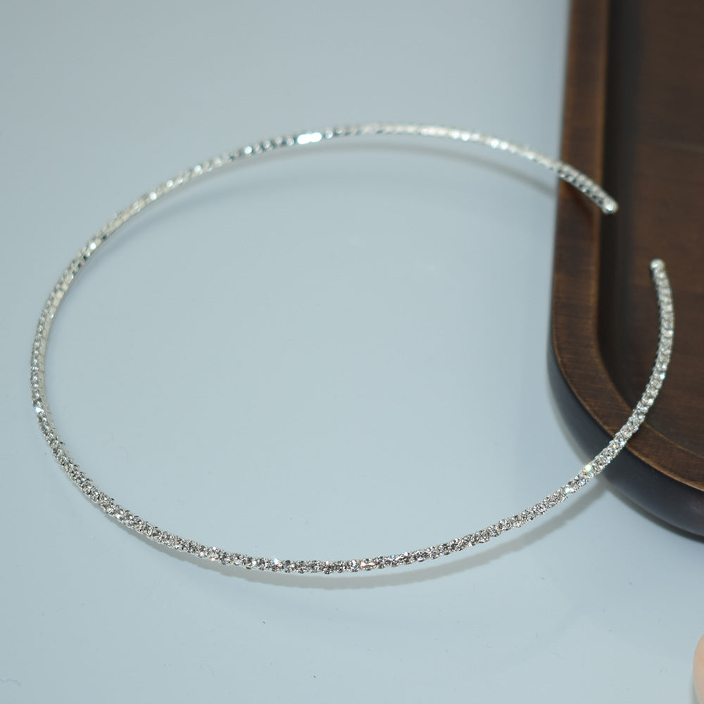 Fashion Single-layer Rhinestone Bride Wedding Dress Collar