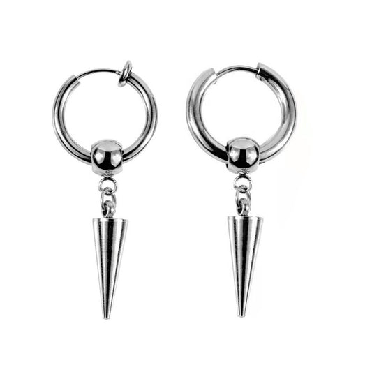 Women's & Men's Cone Stainless Steel Punk Trendy Ear Earrings