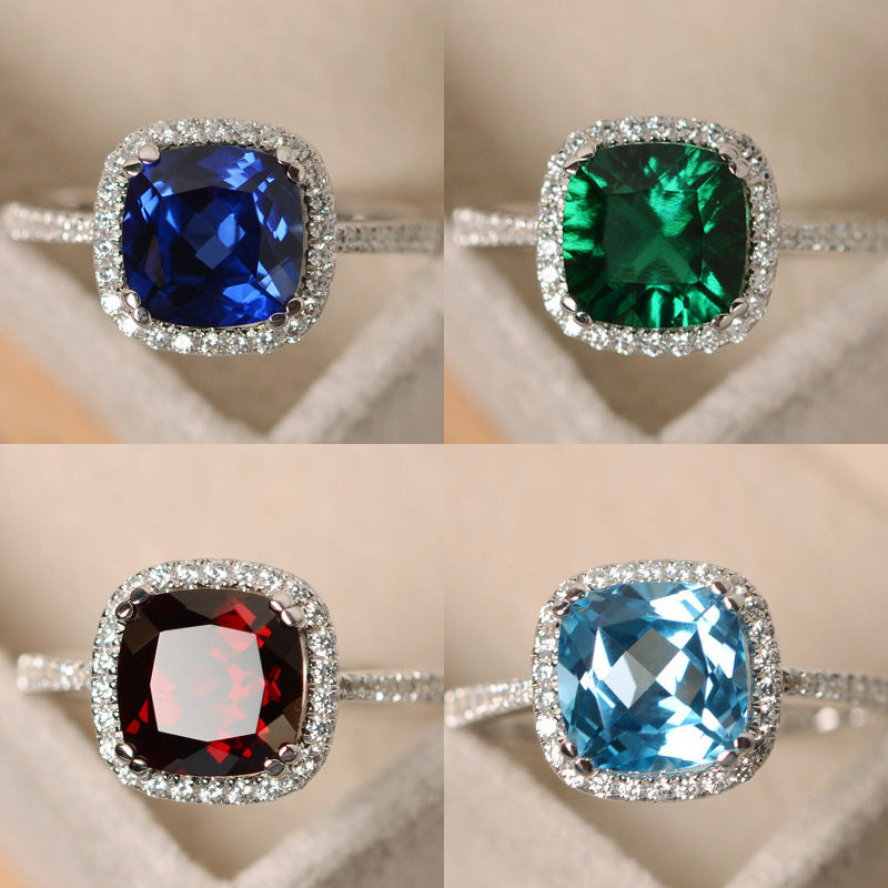Classic Women's Sier For Marriage Engagement Rings