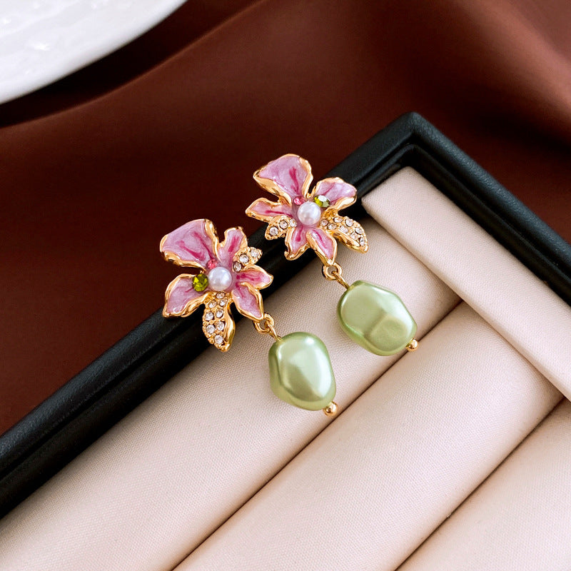 Women's Jardin Monet Light Luxury High-grade Niche Earrings