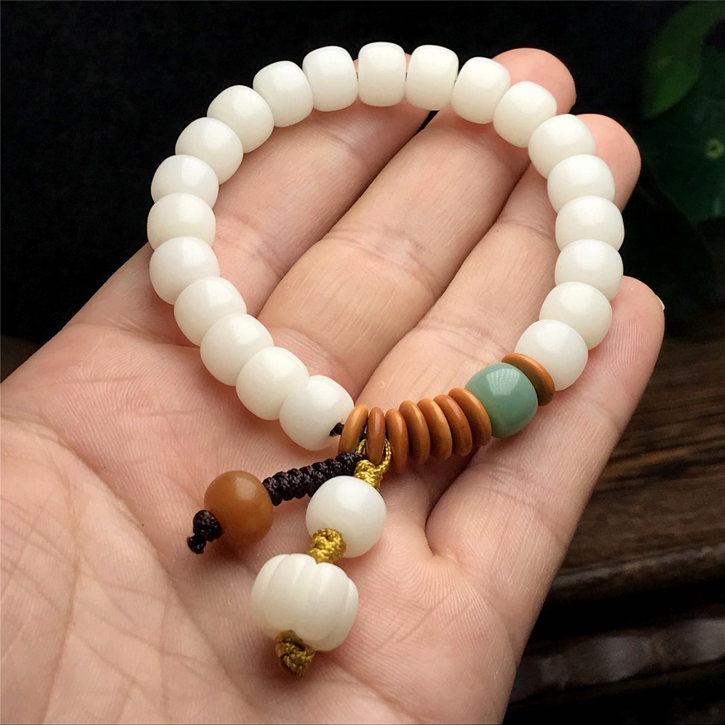 Women's & Men's Bodhi Root Seed Prayer Beads Single Circle Bracelet