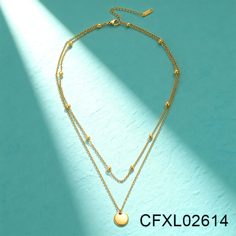 Women's Light Luxury High-grade Titanium Steel Simple Geometric Necklace