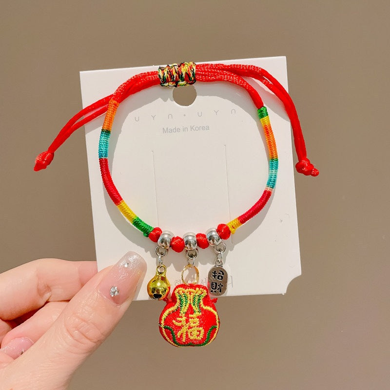 Children's Dragon Boat Festival Colorful Rope Chic Carrying Strap Batch Bracelet
