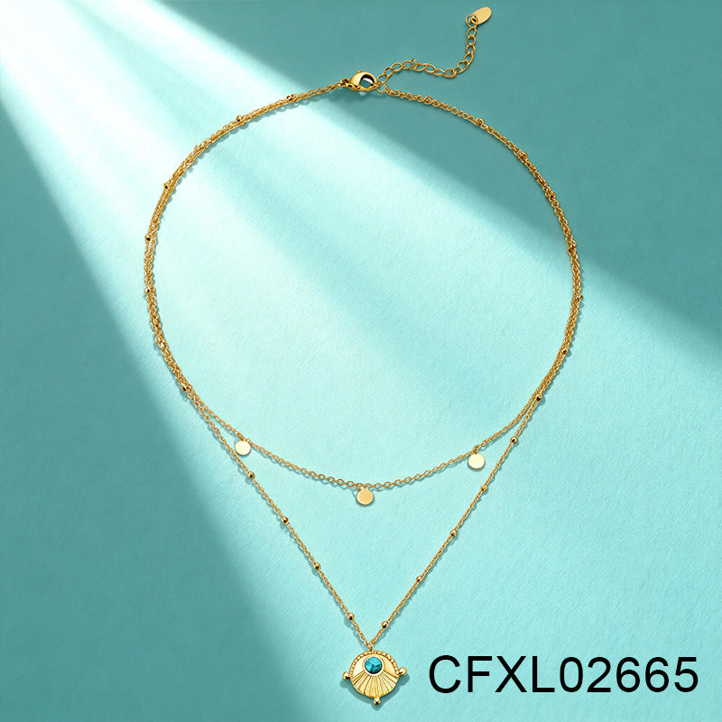 Women's Light Luxury High-grade Titanium Steel Simple Geometric Necklace