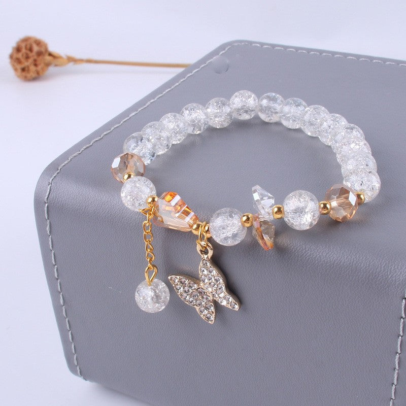 Women's Butterfly Crystal Simple Fashion Colorful Fresh Stall Will Bracelets