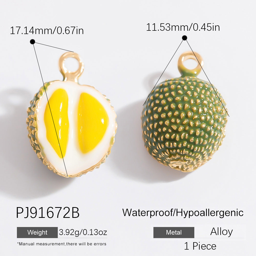 Mini Fruit Cartoon Pastoral Style Three-dimensional Jewelry Accessories