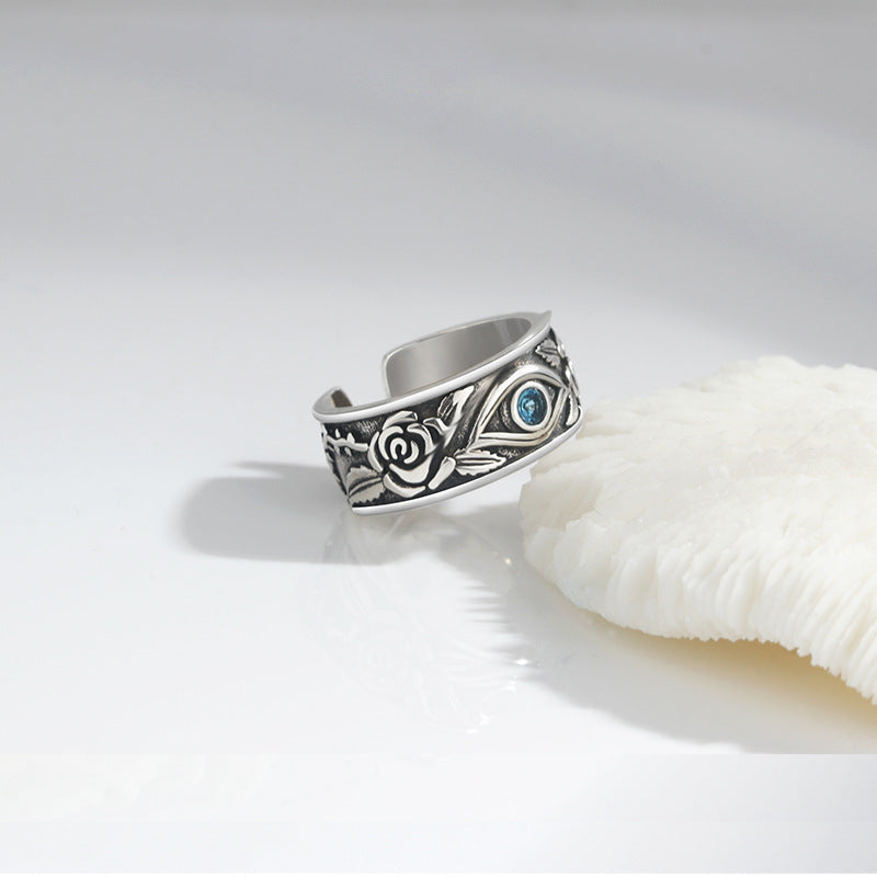 Men's Horus Eye Trendy Open Hip Hop Index Ring