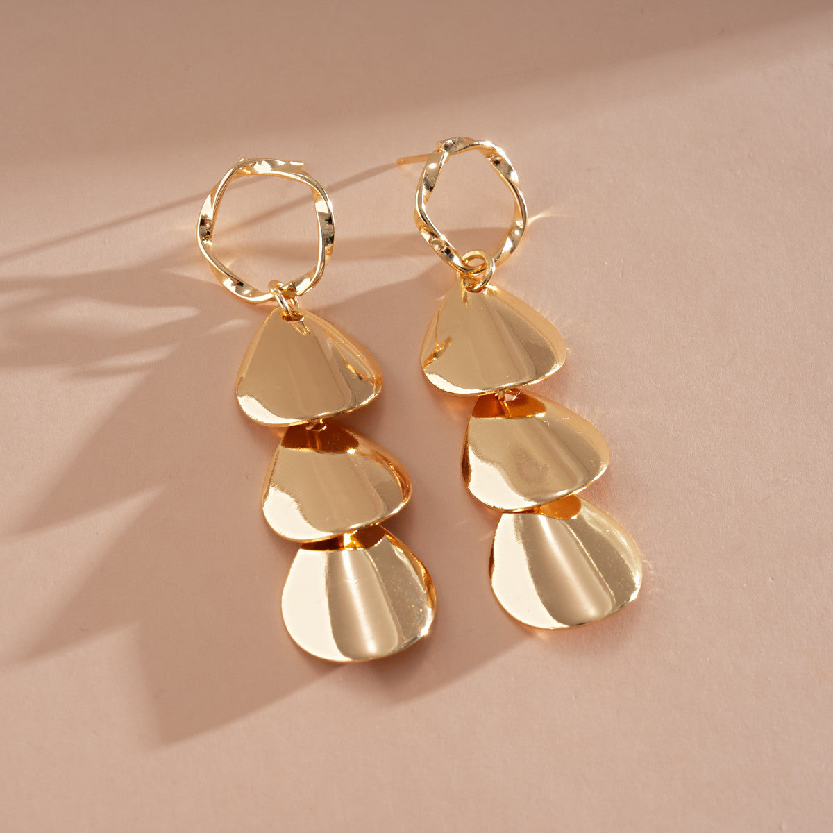 Landscape Round Tassel Sier Personalized Fashion Niche Earrings