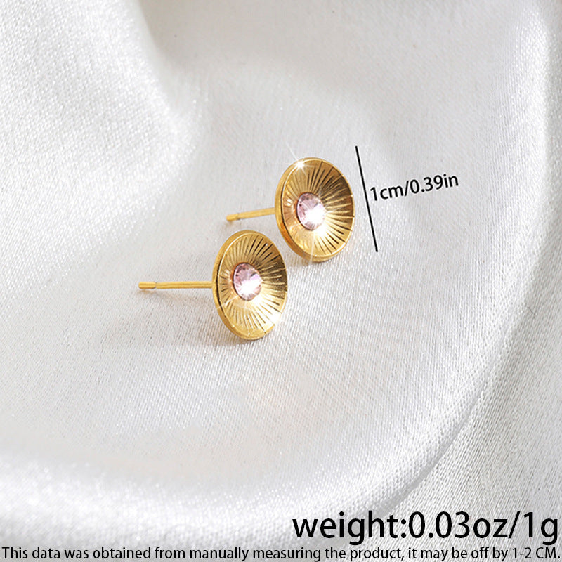 High-grade Fashionable Versatile Micro Diamond Butterfly Earrings