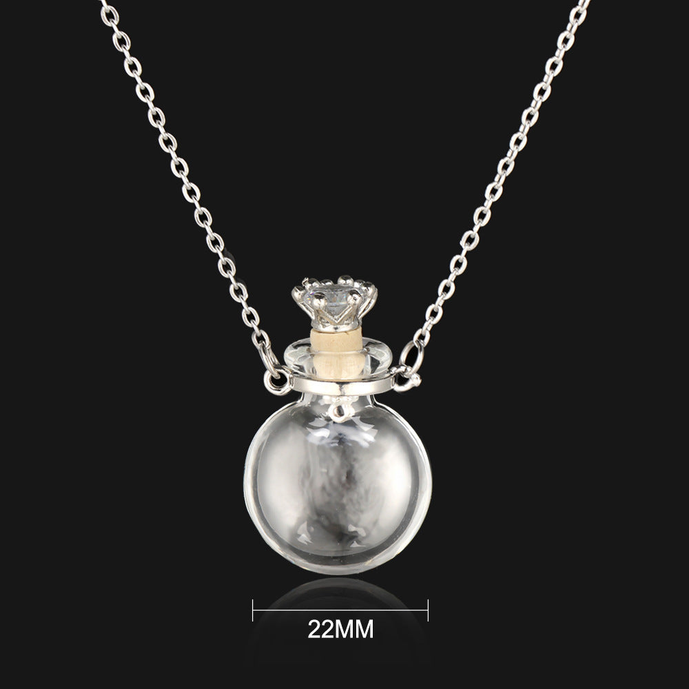 Bottle Incense Simple Titanium Steel Gift Necklaces