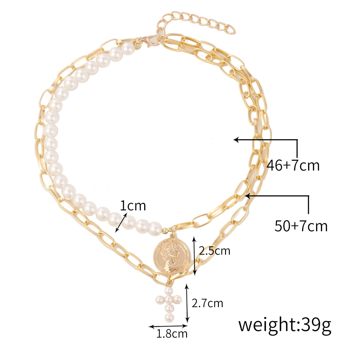 Irregular Pearl Shaped Retro Baroque Ornament Necklaces