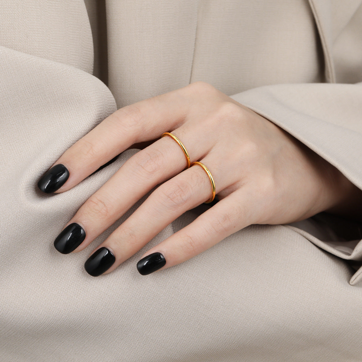 Minority Simple Female Fashion Personality Titanium Steel Ring