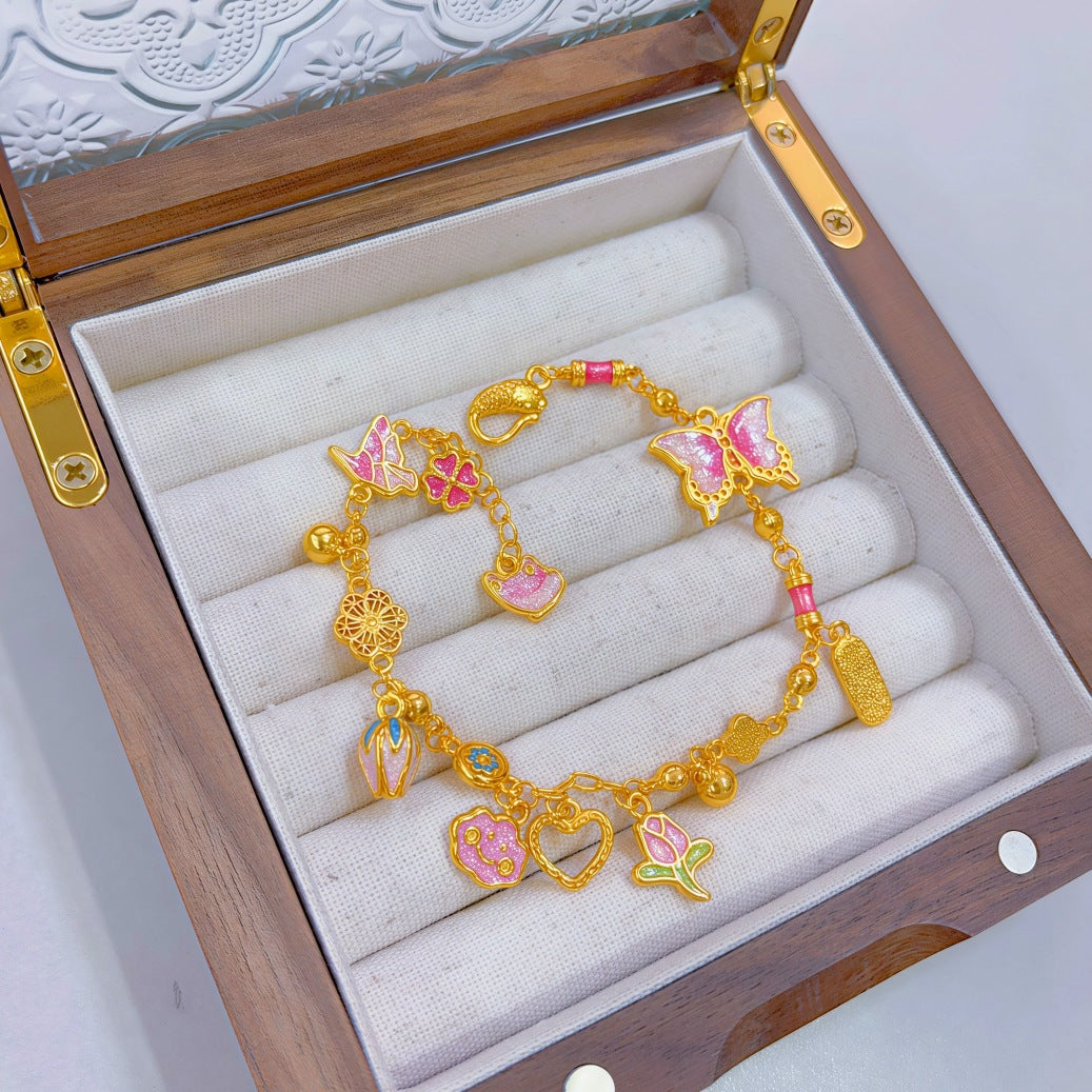 Love Of Butterfly Shop Fashion Double Bracelet