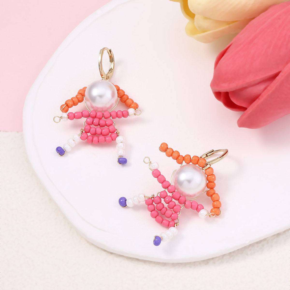 Beaded 3d Special Niche Funny Cute Ear Hook