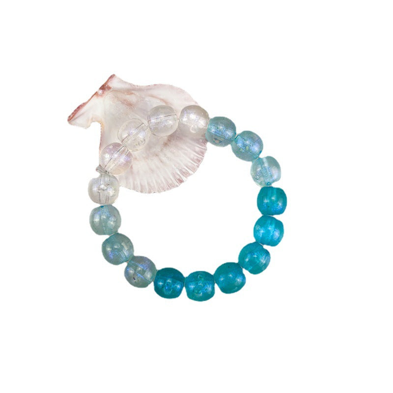 Children's Gradient Luminous Starry Sky Around Finger Plate Toy Pliable Temperament Bracelets