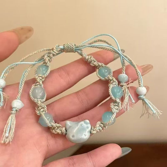 Kitten Braided For Stylish Simple Versatile Good-looking Bracelets