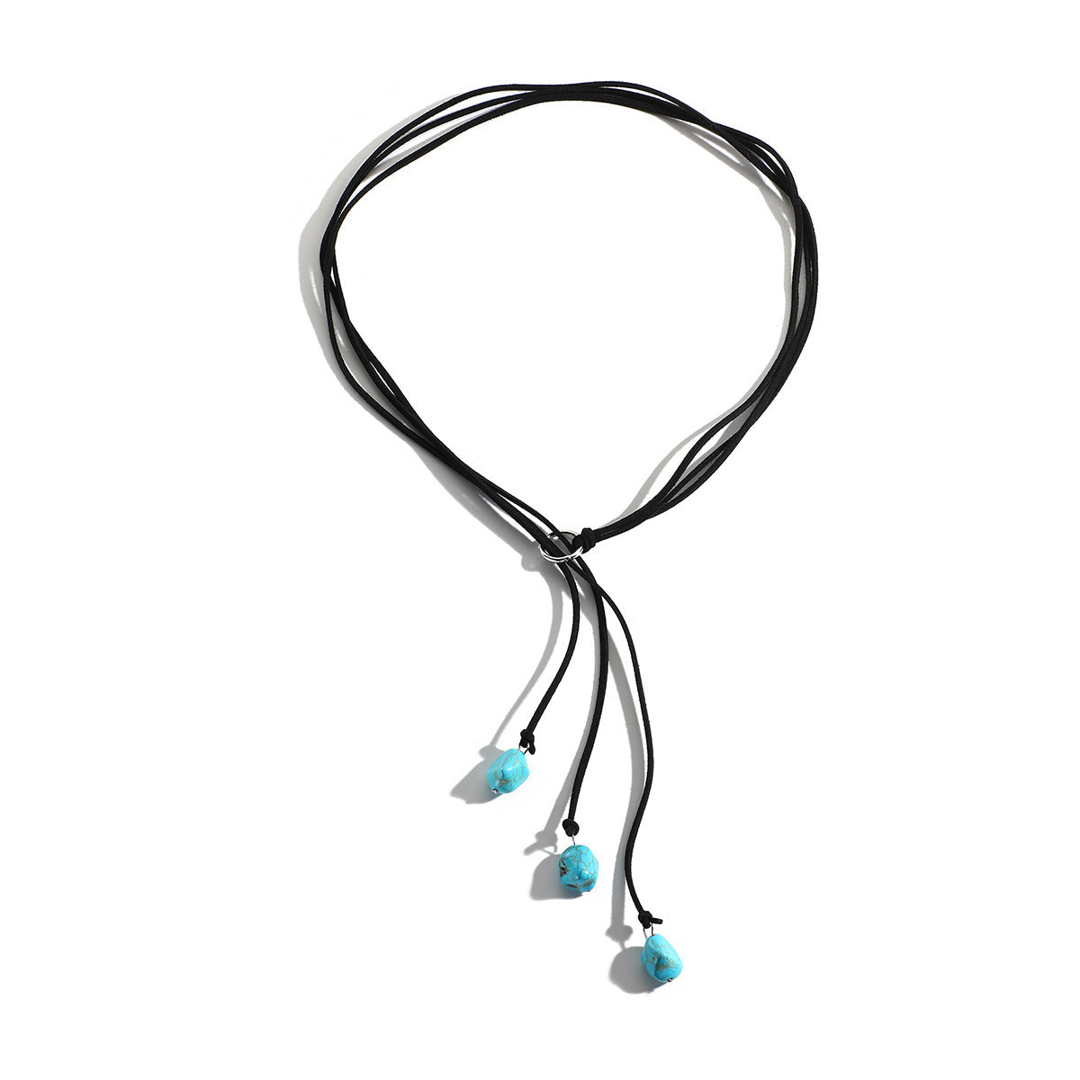 Bohemian Ethnic Style Turquoise Vintage Long Sweater Necklace