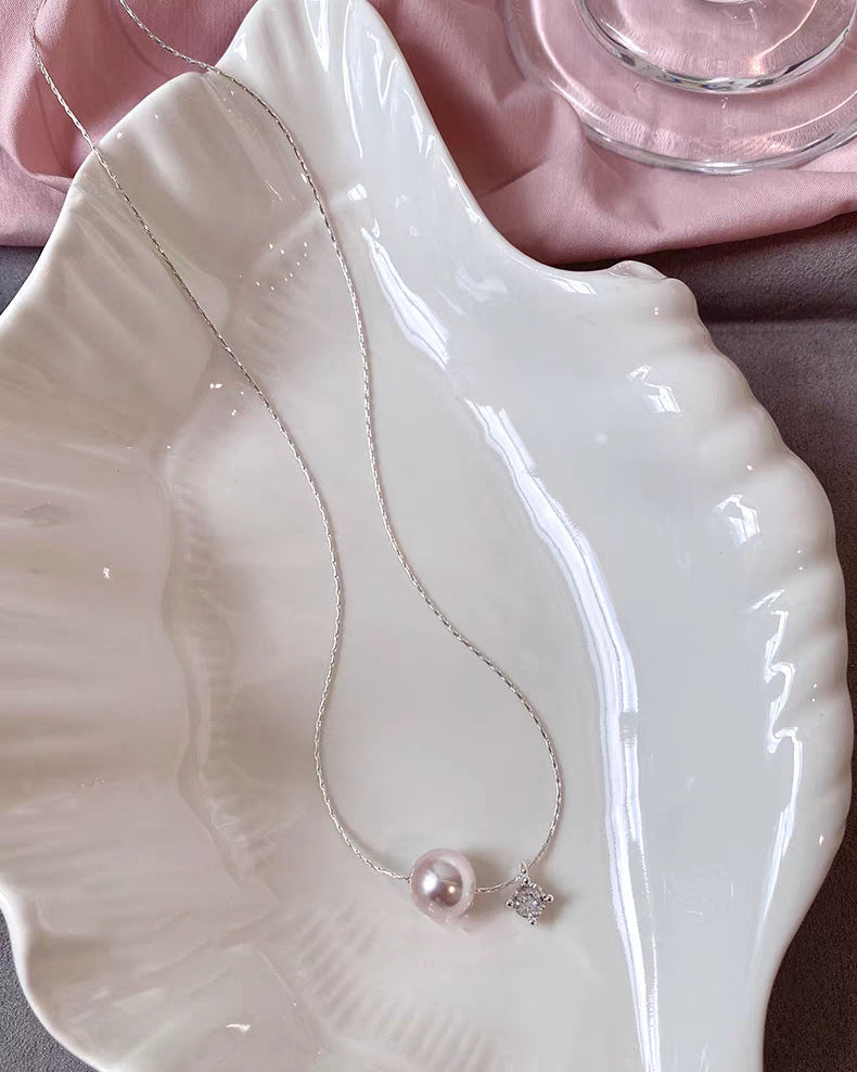 Rose Pearl Detachable Clavicle Chain Fashion Design Light Luxury Necklaces