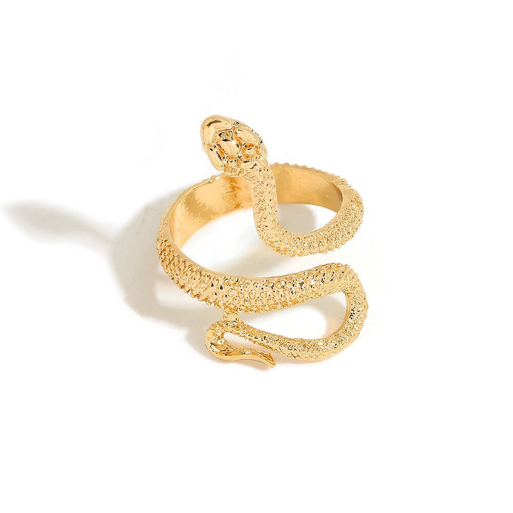 Elegant Cool Snake Retro Unisex Source Rings