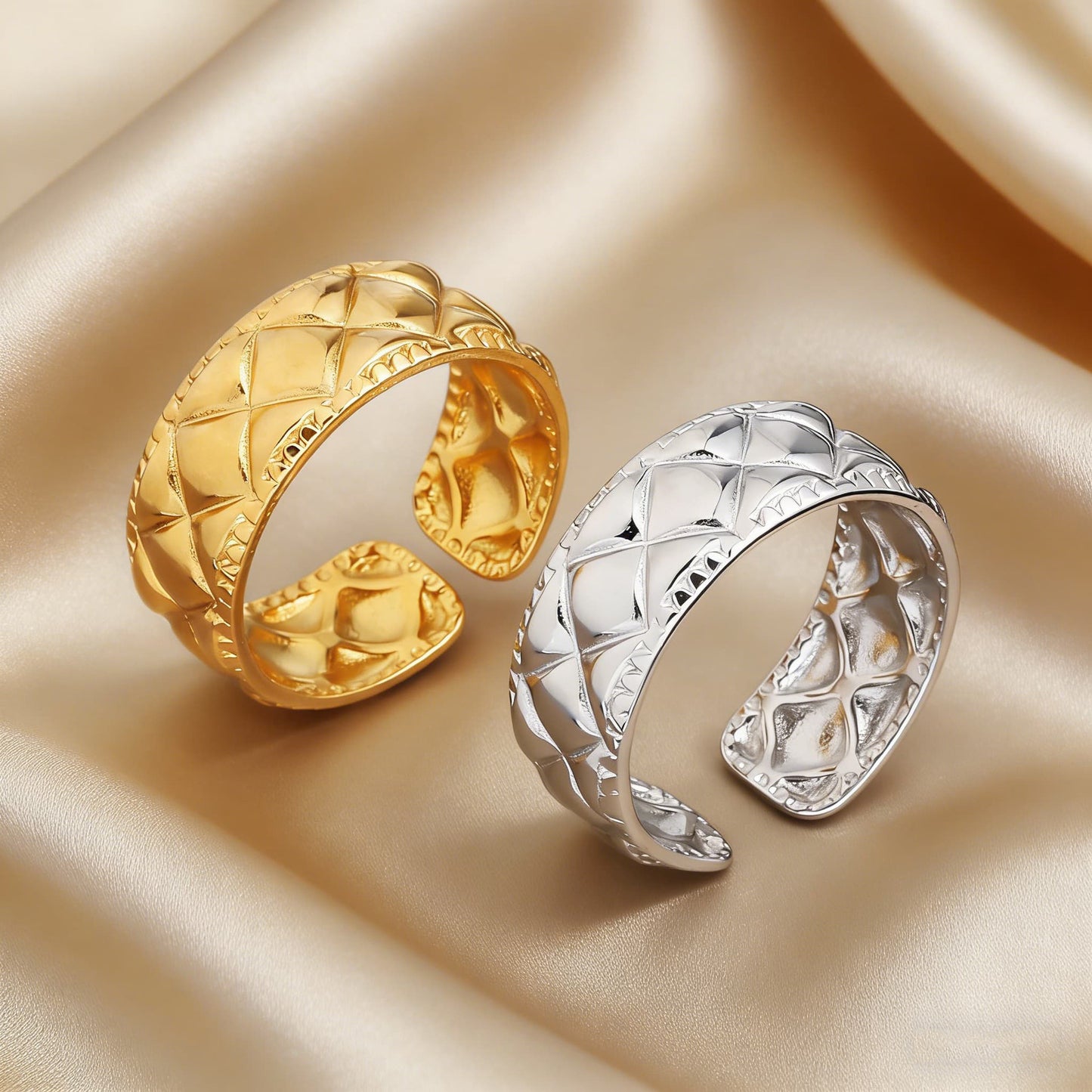 Steel Open-end Niche High-grade Fashion Trend Affordable Luxury Style Ring