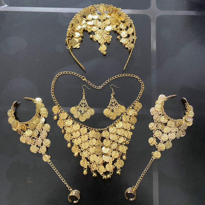 Indian Dance Stage Performance Belly Hair Clip Earrings