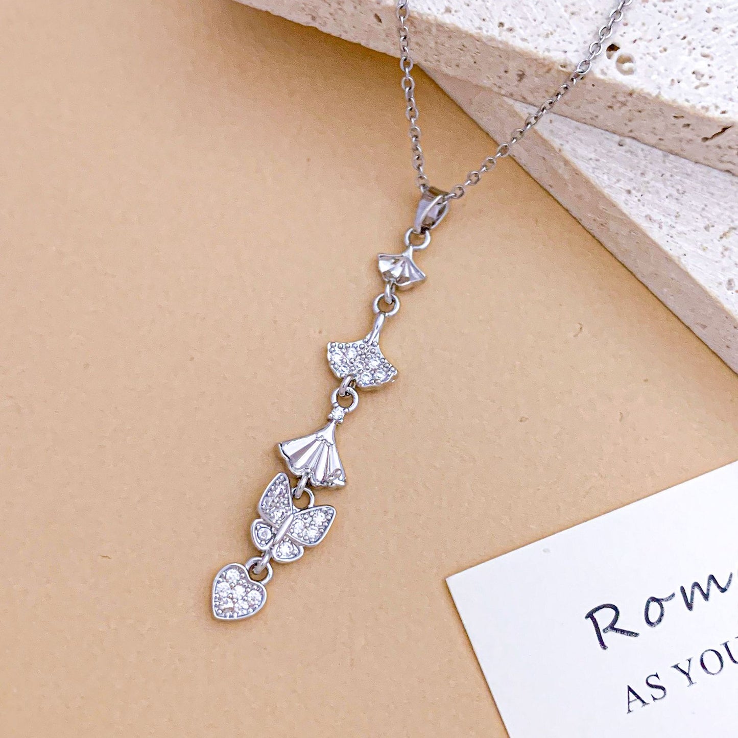 Combination Design Titanium Steel Niche Temperament Korean Style Clavicle Necklaces