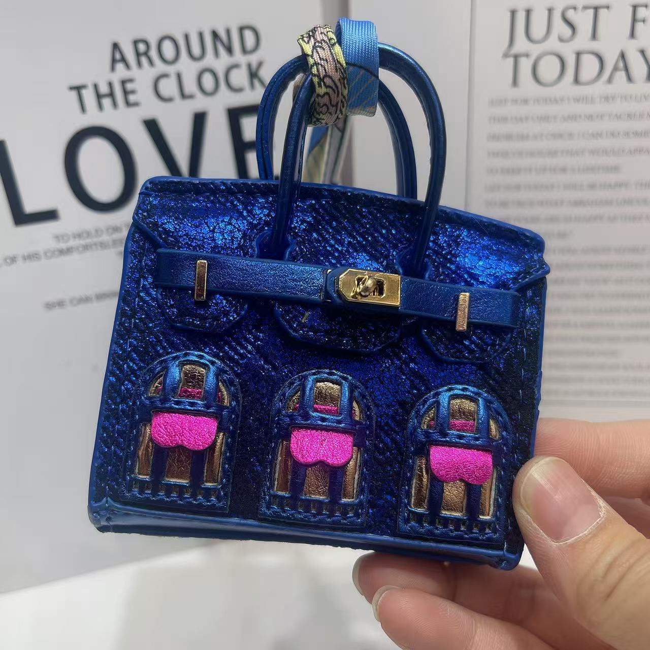 Mini Bag Window Small House Charm Hanging Ornaments