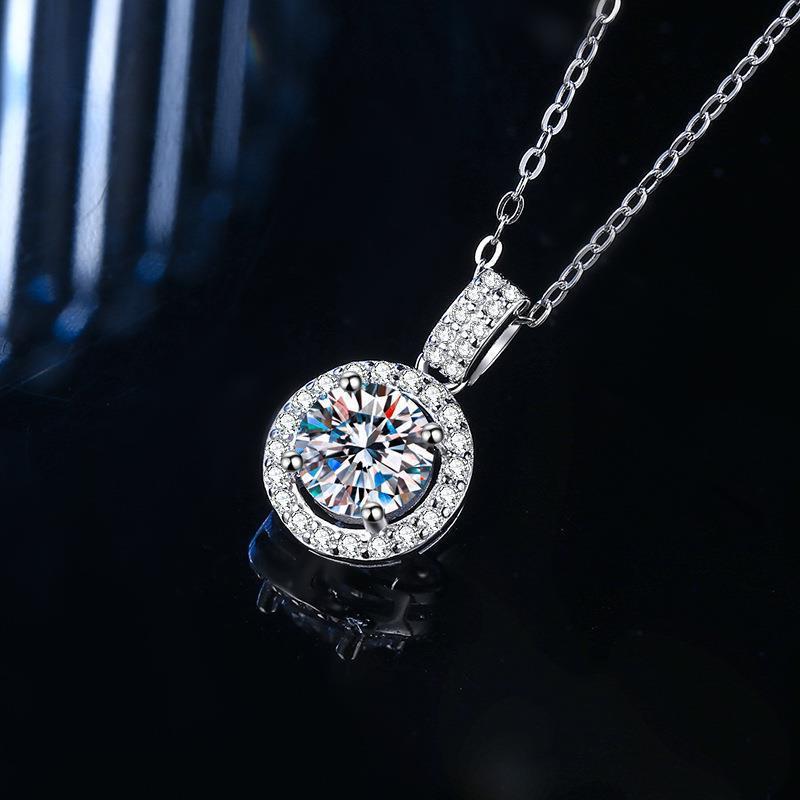 Live Broadcast Karat Imitation Moissanite Stone Pendants