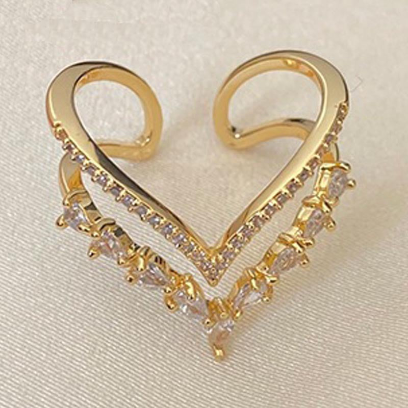 Light Luxury Minority Design Style Opening Rings
