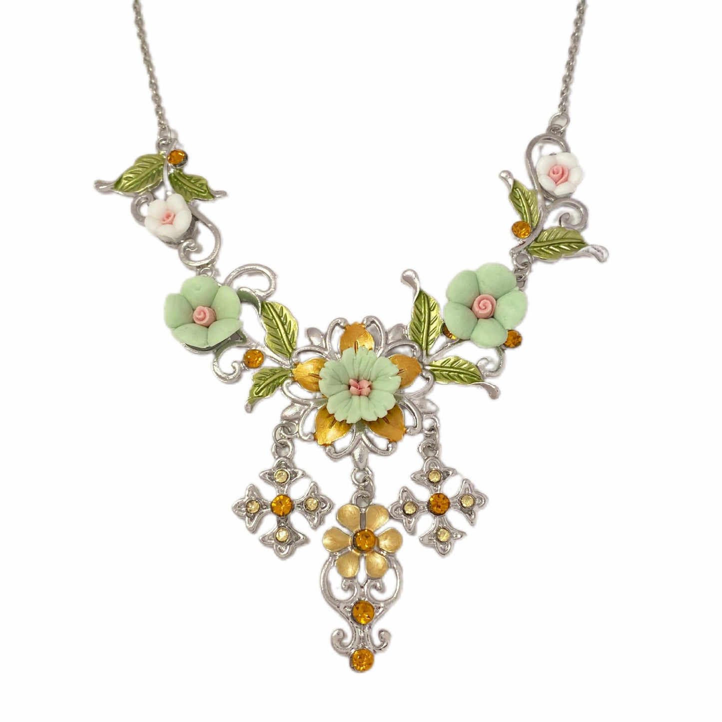 Retro Mori Style Flower Niche Temperament Entry Lux Exquisite Sweet Necklaces