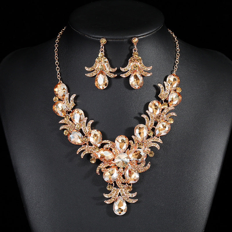Suite Female Royal Court Style Retro Jewelry Set