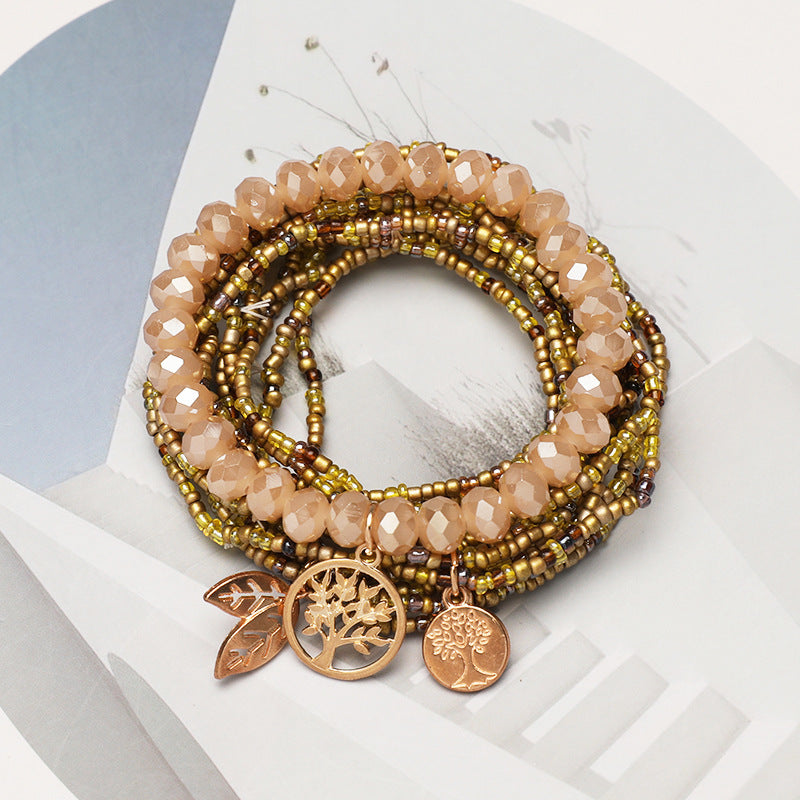 Bohemian Handmade Bead Tree Of Life Bracelet