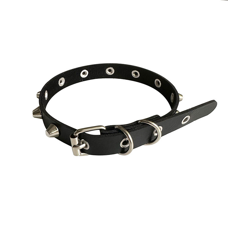 Rivet Punk Metal Rock Couple Trend Clavicle Chain Can Collar