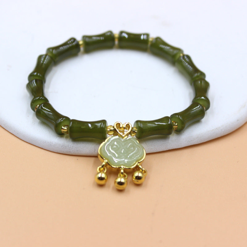 Bamboo Joint Longevity Lock Festival High Creative Girlfriends Bracelet