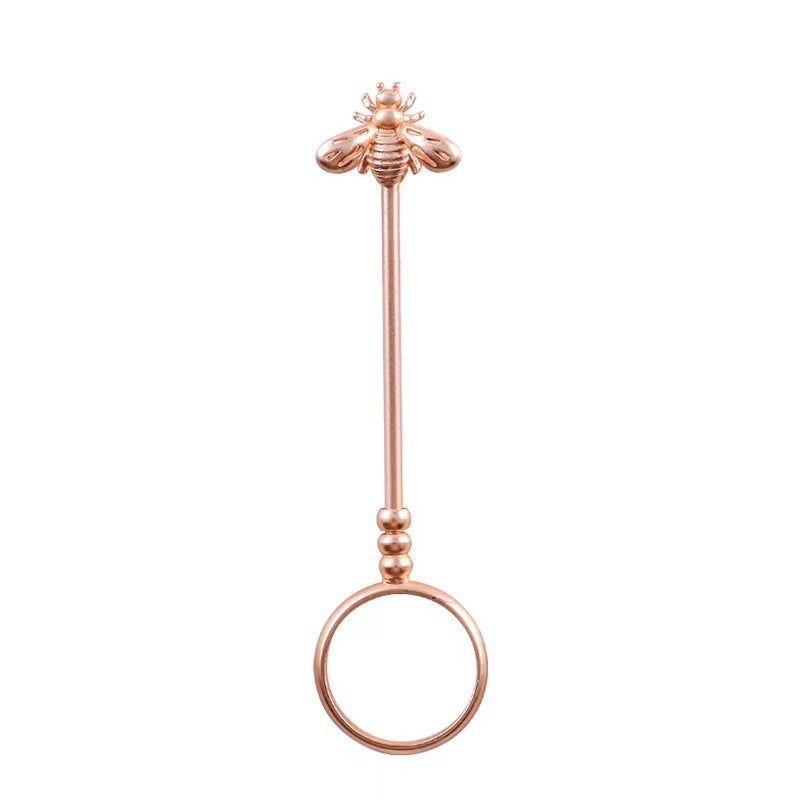 Women's & Men's Style Smoke Holder Shank Metal Bee Smoking Adjustable Ring
