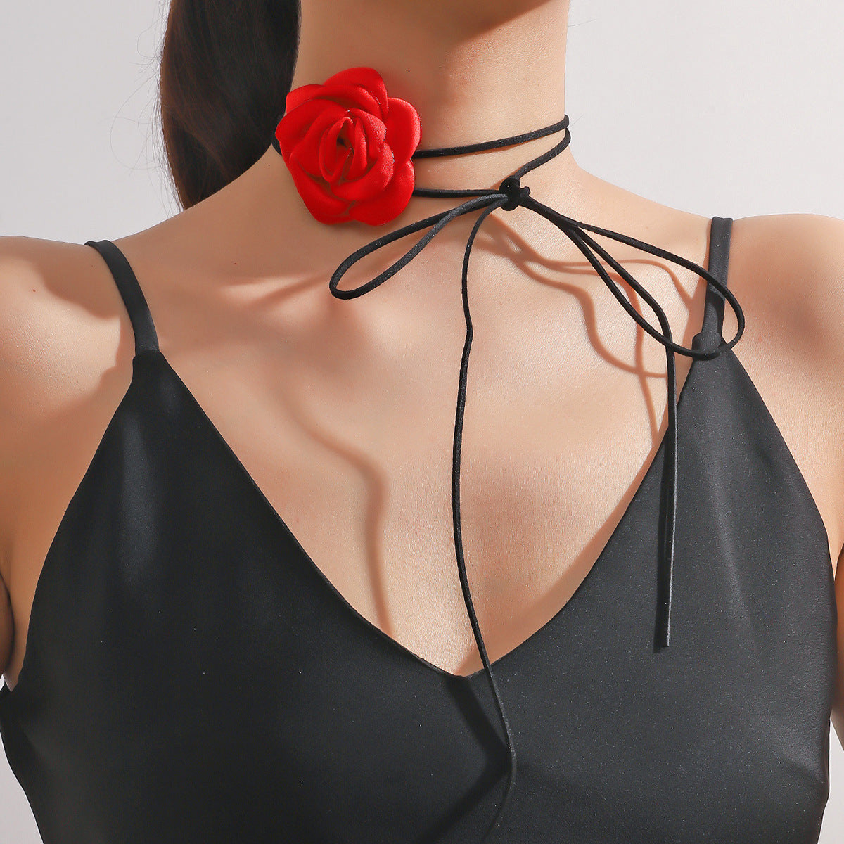 Black Beige Wine Red White Flower Vintage Court Collar