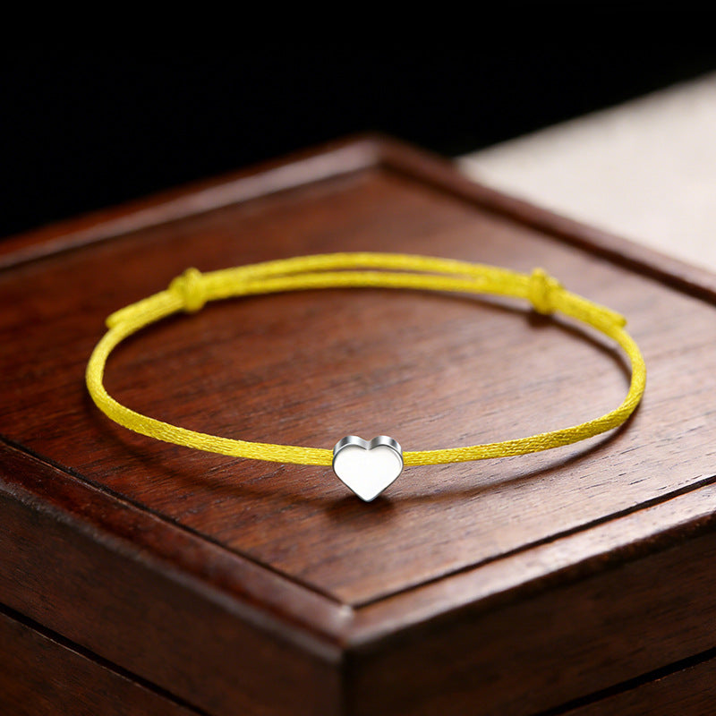 Adjustable Lucky Love Heart Shape Ten Colors Bracelet