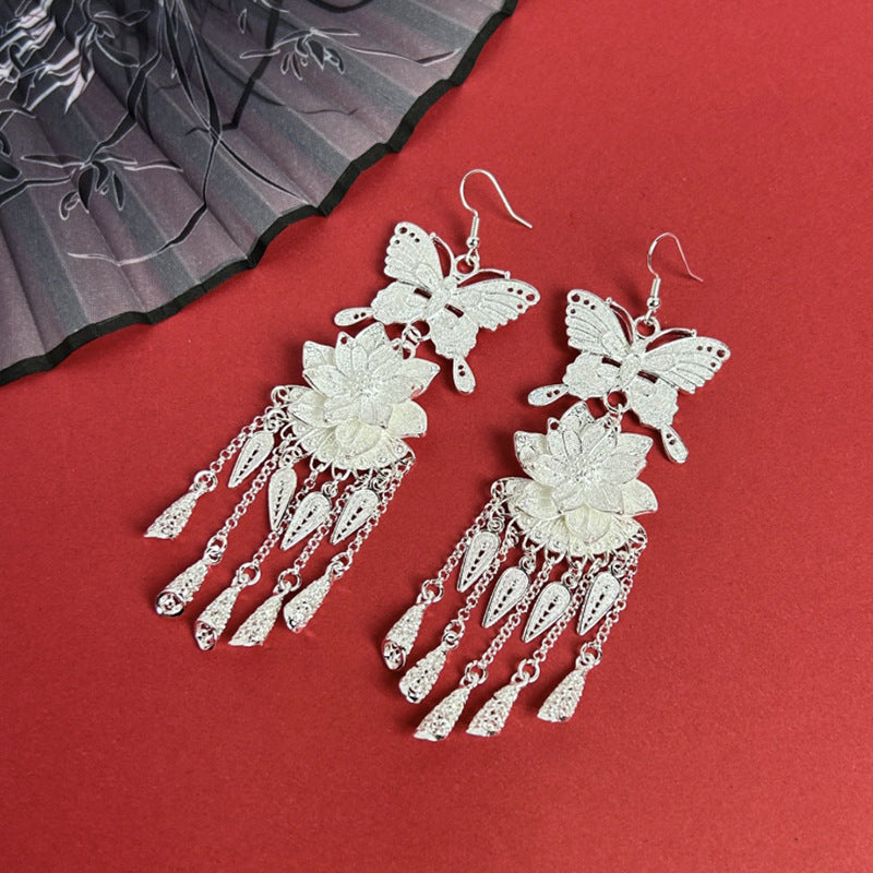 Ethnic Style Peacock Retro Ear Hook Earrings